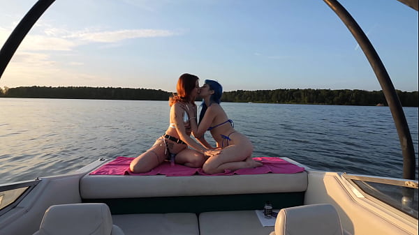 STRAPPED ON A BOAT