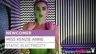 Incredible big tits blondie Miss Kenzie Anne takes off her slutty stockings