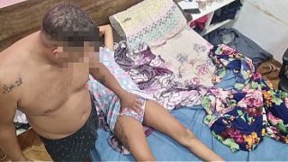 A última foda com a enteada grávida.