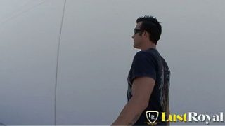 Blonde cute teen gets pussy drilled by big dick