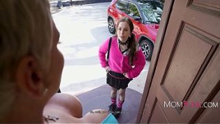 Large MILF Double Penetrated By Teens